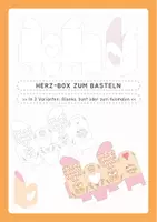 Vorschau - Mal- und Bastelvorlagen - Herz-Box zum Basteln - Deckblatt