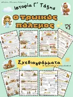 Προεπισκόπηση - Φύλλα εργασίας - Ο Τρωικός πόλεμος- Ιστορία Γ Δημοτικού - Εξώφυλλο