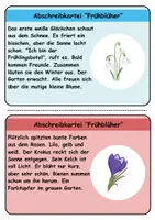 Vorschau - Unterrichtsreihen - Abschreibkartei: Thema Frühblüher - DaZ/DaF / Deutsch (schreiben • Rechtschreibung) - Seite 1
