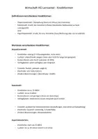 Vorschau - Merkblätter - Wirtschaft 10. Klasse Kreditformen - Deckblatt