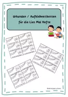 Vorschau - Poster - Urkunden Aufklebeetiketten - Lies mal - Deckblatt