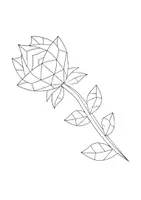 Vorschau - Mal- und Bastelvorlagen - Polygone ausmalen: Frühblüher - DaZ/DaF • Deutsch • Kunst - Seite 1