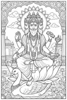 Vorschau - Arbeitsblätter - Materialpaket Hinduismus Gottheiten Götter Gott Brahma Vishnu Ganesha Kali etc Gruppenarbeit Präsentationen Plakate - Seite 1