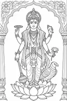 Vorschau - Arbeitsblätter - Hinduismus Vishnu Gott Text + Bild - Deckblatt