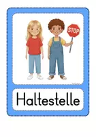 Vorschau - Stationenlernen - Haltestellenschilder mit Tickets - Seite 3