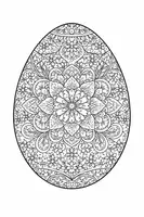 Vorschau - Mal- und Bastelvorlagen - Ausmalbild Ostern / Ostereier - Seite 3