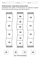 Vorschau - Arbeitsblätter - Materialpaket Mathematik – Addition & Subtraktion mit Zehnerzahlen im ZR 100 (Klasse 2/3) - Seite 3