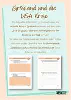 Vorschau - Arbeitsblätter - Grönland im Fokus der USA - Hintergründe einer geopolitischen Krise - Deckblatt