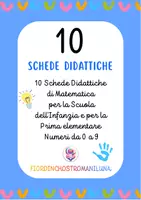 anteprima - Esercizi - 10 Schede didattiche di Matematica da 0 a 9 - Pagina di copertina