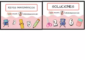 Vista previa - Tarjetas / Manipulativos - RETOS MATEMÁTICOS - página 3