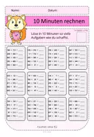 Vorschau - Arbeitsblätter - Materialpaket 10 Minuten Rechnen 2 ZR 1000 - Seite 2