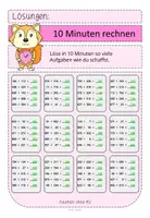 Vorschau - Arbeitsblätter - Materialpaket 10 Minuten Rechnen 2 ZR 1000 - Seite 3