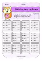 Vorschau - Arbeitsblätter - 10 Minuten rechnen 2 Addition und Subtaktion ZR 1000 - Seite 3