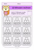 Vorschau - Arbeitsblätter - 10 Minuten rechnen 2 Zahlenmauern ZR 1000 - Seite 3