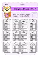 Vorschau - Arbeitsblätter - 10 Minuten rechnen 2 Rechenhäuser ZR 1000 - Seite 3