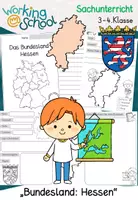 Vorschau - Arbeitsblätter - Bundesland "Hessen" (Faltheft) - Deckblatt