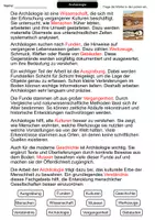Vorschau - Arbeitsblätter - Archäologie | Lückentext | Wissenschaft | Geschichte | Methoden - Seite 2