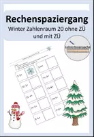 Vorschau - Arbeitsblätter - Rechenspaziergang winter ZR20 mit und ohne Zehnerübergang - Seite 2