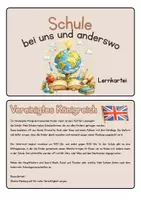 Vorschau - Bildkarten - Kartei: Schule - Bei uns und anderswo - Seite 1