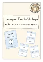 Vorschau - Spiele - Lesespiel: Fresch-Strategie Ableiten a / ä (Nomen, Verben, Adjektive) (Kl. 2/3) - Deckblatt