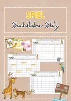 Vorschau - Spiele - Stadt-Land-Fluss: "Buchstaben-Blitz" - Tiere mit Buchstabenkarten - Deckblatt