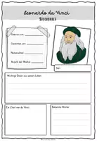 Vorschau - Arbeitsblätter - Leonardo da Vinci: Infotext & Steckbrief - Seite 2