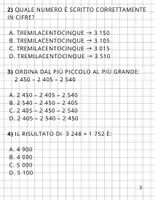 anteprima - Esercizi - Verifica di matematica primo quadrimestre classe quarta primaria - Pagina 2