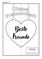 Vorschau - Mal- und Bastelvorlagen - Lapbook Freundschaft - Seite 2