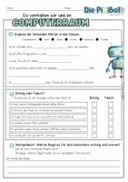 Vorschau - Arbeitsblätter - Computerraum Regeln | Die PixiBots | Arbeitsblatt, Merkblatt & Poster | Klasse 5 und 6 | 11 klare Regeln - Seite 2