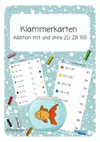 Vorschau - Stationenlernen - Klammerkarten Addition ZR 100 mit und ohne ZÜ - Deckblatt
