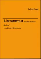 Vorschau - Arbeitsblätter - 9 Literaturtests zu "Ruhm" von Daniel Kehlmann - Deckblatt
