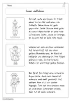 Vorschau - Arbeitsblätter - FASCHING / KARNEVAL Lesen&Malen - Seite 2