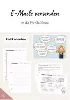 Vorschau - Arbeitsblätter - E-Mail verfassen und versenden (6.Stunde) - Deckblatt