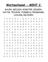 Vorschau - Arbeitsblätter - Wortsuchspiel – Forschen & Entdecken - Seite 2
