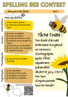 Aperçu - Préparation de séance / Séance complète - Séquence Elève Unit 1 - Spelling Bee Contest (6ème) - Page de couverture