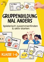 Vorschau - Aufgabenkarten - Gruppenbildung mal anders / Klasse 1-6 / lustige Karten für Gruppen-&Partnerarbeit - Deckblatt