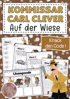 Vorschau - Arbeitsblätter - Escape Room Wiese Kommissar Carl Clever - Deckblatt