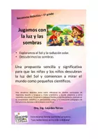 Vista previa - Unidades / Secuencias / Situaciones de Aprendizaje - Sec. didáctica primer grado - Luces y sombras - Portada