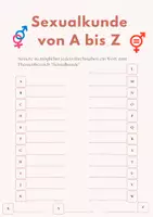 Vorschau - Arbeitsblätter - Sexualkunde von A bis Z - Deckblatt