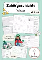 Vorschau - Arbeitsblätter - Hörverstehen Winter - Deckblatt