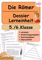 Vorschau - Unterrichtsreihen - Die Römer - Dossier für Klasse 5 und Klasse 6 - ganze Lerneinheit - Deckblatt