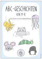 Vorschau - Arbeitsblätter - Bundle - ABC-Geschichten von M - R zur Buchstabeneinführung & passende Ausmalbilder - Seite 1