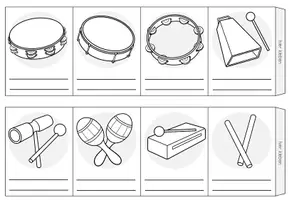 Vorschau - Arbeitsblätter - ORFF-INSTRUMENTE - Leporello (Faltheft) - Seite 3