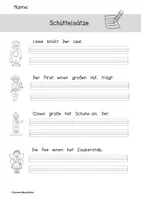 Vorschau - Arbeitsblätter - Schüttelsätze Fasching - Seite 1
