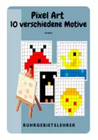 Vorschau - Arbeitsblätter - Pixel Art Kunst Motive - Deckblatt