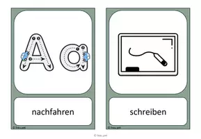 Vorschau - Bildkarten - Stationskarten für den Buchstabenweg - Seite 1