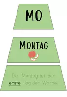 Vorschau - Bildkarten - Die Woche lernen mit der Raupe - Legekreis - Seite 2