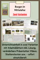 Vorschau - Stundenentwürfe - Materialpaket Ritter und Burgen im Mittelalter - Seite 1