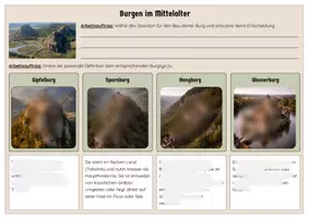 Vorschau - Stundenentwürfe - Materialpaket Ritter und Burgen im Mittelalter - Seite 2