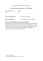 Vorschau - Stundenentwürfe - Ub / Entwurf Englisch Thema: Superheroes , Interview - Deckblatt